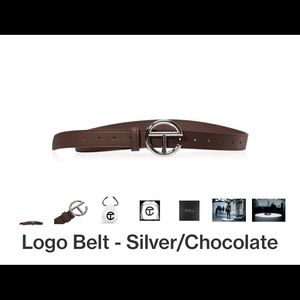 Telfar Logo Belt Chocolate NWT